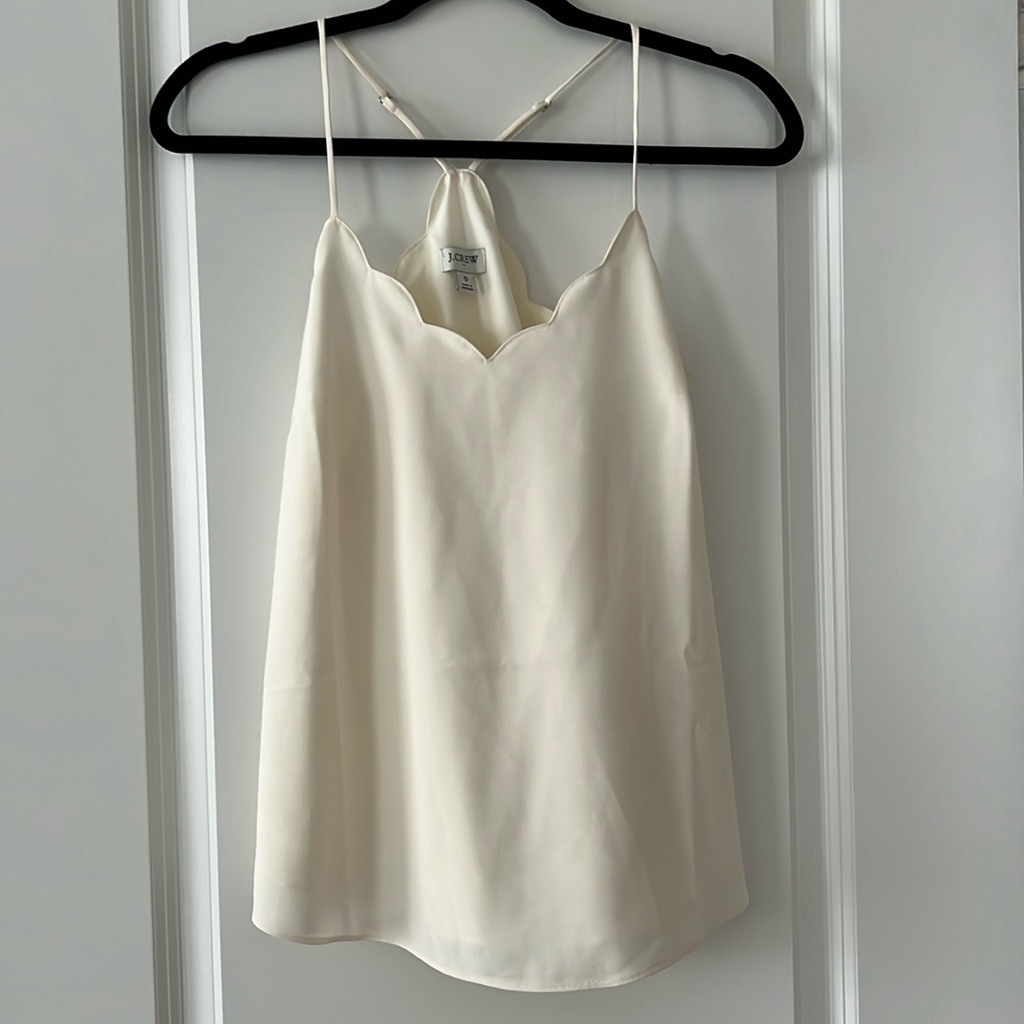 J Crew Scalloped Tank